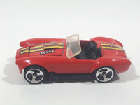 1995 Hot Wheels Shelby Classic Cobra Convertible Red Die Cast Toy Car Vehicle with Opening Hood