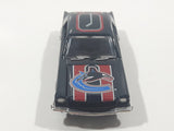 ERTL RC2 1964 1965 Ford Mustang Vancouver Canucks NHL Ice Hockey Team Dark Blue Die Cast Toy Car Vehicle with Opening Hood