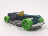 2016 Hot Wheels Street Beasts Draggin' Tail Teal Green Die Cast Toy Car Vehicle Busted Wings