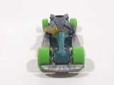 2016 Hot Wheels Street Beasts Draggin' Tail Teal Green Die Cast Toy Car Vehicle Busted Wings