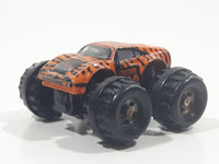 Galoob Micro Machines Ferrari 308 Monster Truck Orange with Black Tiger Stripes Miniature Die Cast Toy Car Vehicle