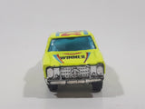 Vintage Summer Marz Karz 688 Mercedes Benz 240 D Sedan Number 6 Winner Fluorescent Yellow Die Cast Toy Car Vehicle