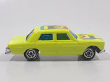 Vintage Summer Marz Karz 688 Mercedes Benz 240 D Sedan Number 6 Winner Fluorescent Yellow Die Cast Toy Car Vehicle