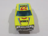 Vintage Summer Marz Karz 688 Mercedes Benz 240 D Sedan Number 6 Winner Fluorescent Yellow Die Cast Toy Car Vehicle