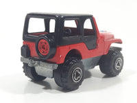 Majorette No. 290 & No. 244 Jeep CJ 4x4 Red 1/54 Scale Die Cast Toy Car Vehicle