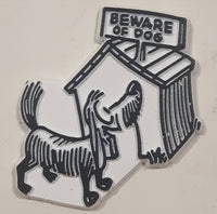 Beware of Dog Rubber Fridge Magnet