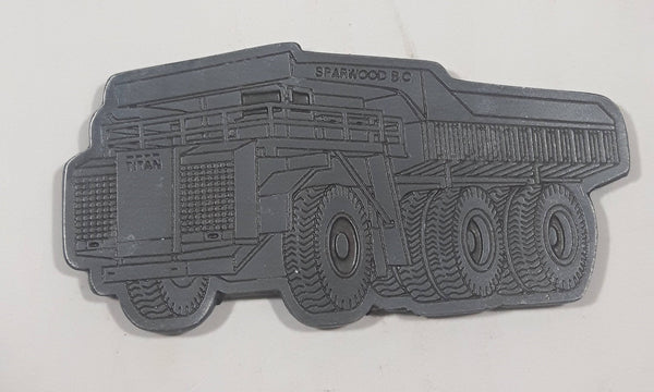 Vintage Titan Terex 33-19 Mining Truck Sparwood B.C. Metal Fridge Magnet