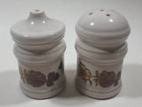 Vintage 1960s Sadler England Yellow and Red Flower Clover 3 5/8" Tall Stoneware Salt and Pepper Shaker Set