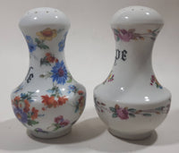 Vintage Sale Pepe Colorful Flower Themed Ceramic 4 1/4" Tall Salt and Pepper Shaker Set