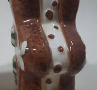 Vintage Gingerbread Men Cookies Shaped Ceramic 3 3/4" Tall Salt and Pepper Shaker Set