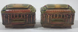 Vintage EFCCO San Francisco Trolley Car Ceramic 2 3/4" Long Salt and Pepper Shaker Set Made in Japan