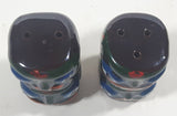 Vintage Hand Painted Totem Pole Shaped Ceramic 3" Tall Salt and Pepper Shaker Set Made in Japan