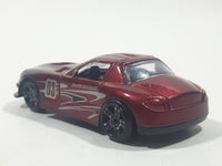 Unknown Brand Bell Helmets Racing Sport #03 Dark Red Die Cast Toy Car Vehicle