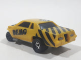 Vintage 1983 Kidco Burnin' Key Cars Demolition Cars Demo 12 Yellow Die Cast Plastic Toy Car Vehicle