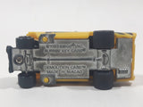 Vintage 1983 Kidco Burnin' Key Cars Demolition Cars Demo 12 Yellow Die Cast Plastic Toy Car Vehicle