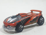 2002 Hot Wheels Cold Blooded Speed Shark Metallic Orange Die Cast Toy Car Vehicle