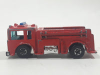 1982 Hot Wheels Fire Eater Red Fire Truck Die Cast Toy Car Vehicle BW Blue Lights Malaysia