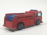 1982 Hot Wheels Fire Eater Red Fire Truck Die Cast Toy Car Vehicle BW Blue Lights Malaysia