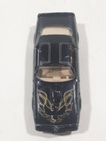 Vintage Yatming No. 1060 Pontiac Trans-Am Firebird Black Die Cast Toy Muscle Car Vehicle with Opening Doors