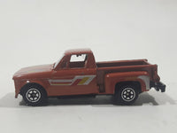 Vintage 1980s Yatming No. 1700 Chevrolet LUV Stepside Pickup Truck Copper Brown Die Cast Toy Car Vehicle Made in Thailand