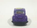 Vintage Yatming No. 1009 Volkswagen Beetle "Smile!" #9 Purple Die Cast Toy Car Vehicle