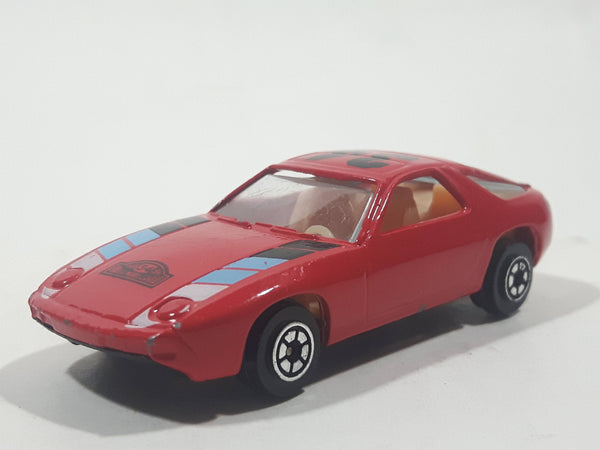 Vintage Yatming No. 1034 Porsche 928 "Rallye Monte Carlo" #34 Red Die Cast Toy Car Vehicle