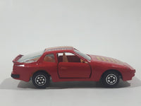 Vintage 1980s Yatming No. 1089 Porsche 944 Turbo 44 Red Die Cast Toy Car Vehicle with Opening Doors