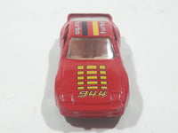 Vintage 1980s Yatming No. 1089 Porsche 944 Turbo 44 Red Die Cast Toy Car Vehicle with Opening Doors