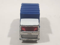 Vintage 1979 Lesney Matchbox Superfast No. 36 Colectomatic Refuse Truck White and Blue Garbage Pickup Die Cast Toy Car Vehicle with Sliding Compactor