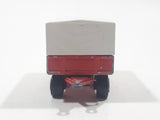 Vintage Majorette Super Cargo Trailer #2124400 Red and White Die Cast Toy Car Vehicle