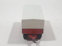 Vintage Majorette Super Cargo Trailer #2124400 Red and White Die Cast Toy Car Vehicle