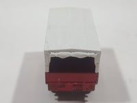 Vintage Majorette Super Cargo Trailer #2124400 Red and White Die Cast Toy Car Vehicle