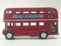 Best of British TC 35883 Route Master Double Decker Bus Red Pullback Friction Motorized Die Cast Toy Car Vehicle