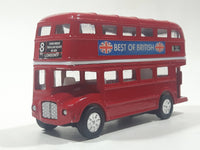 Best of British TC 35883 Route Master Double Decker Bus Red Pullback Friction Motorized Die Cast Toy Car Vehicle