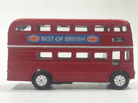 Best of British TC 35883 Route Master Double Decker Bus Red Pullback Friction Motorized Die Cast Toy Car Vehicle