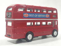 Best of British TC 35883 Route Master Double Decker Bus Red Pullback Friction Motorized Die Cast Toy Car Vehicle