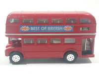 Best of British TC 35883 Route Master Double Decker Bus Red Pullback Friction Motorized Die Cast Toy Car Vehicle