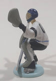 2002 DecoPac Big League Promotions Ice Hockey Player #00 Goalie 2 1/2" Tall Plastic Toy Figure