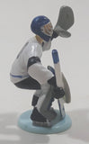 2002 DecoPac Big League Promotions Ice Hockey Player #00 Goalie 2 1/2" Tall Plastic Toy Figure