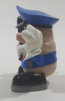 2003 X-Concepts Tech Deck Police Officer Holding Baton and Donut 2 1/4" Tall Toy Skateboarding Figure with Magnetic Feet
