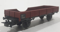 Marklin HO Scale DB 464637 X05 Low Side Hopper Short Gondola Dark Red Brown Plastic and Metal Train Car Vehicle Made in Germany