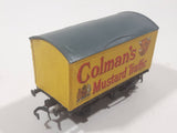 PECO HO Scale Colman's Mustard Traffic Reefer Box Car Yellow Plastic and Metal Train Car Vehicle