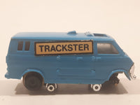 Bachmann HO Scale Trackster Inspection Car Blue Metal Train Car Vehicle Missing a Wheel