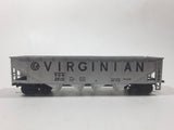 Tyco HO Scale Virginia VGN 2610 Hopper Car Grey Silver Metal Train Car Vehicle Missing One Set of Wheels