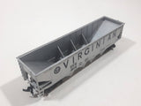 Tyco HO Scale Virginia VGN 2610 Hopper Car Grey Silver Metal Train Car Vehicle Missing One Set of Wheels