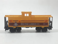 Cox HO Scale Big Time Lumber Co. 011 Caboose Yellow Plastic and Metal Train Car Vehicle