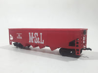 Bachmann HO Scale Minneapolis & St. Louis MStL 541085 Hopper Car Red Metal Train Car Vehicle