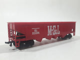 Bachmann HO Scale Minneapolis & St. Louis MStL 541085 Hopper Car Red Metal Train Car Vehicle