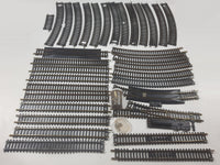 Tyco HO Scale Model Railway Track Mixed Lot of Straight Curved and Others 9" Sections Made in Austria 33 Pieces