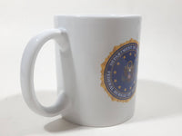 Department of Justice Federal Bureau of Investigations White Ceramic Coffee Mug Cup